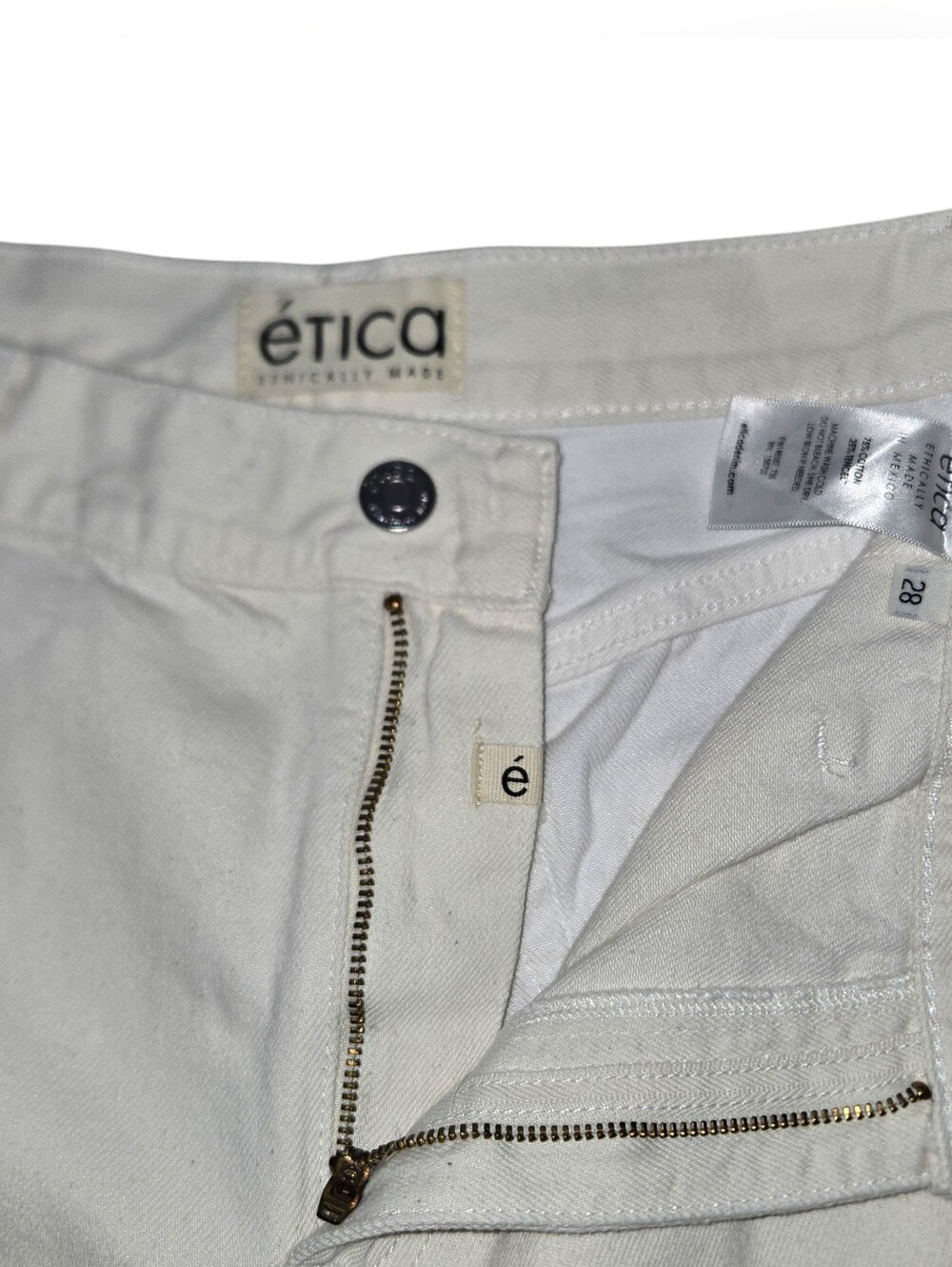 Etica Dayton NWOT Two Tone Trousers Sz 28 - Picture 5 of 6